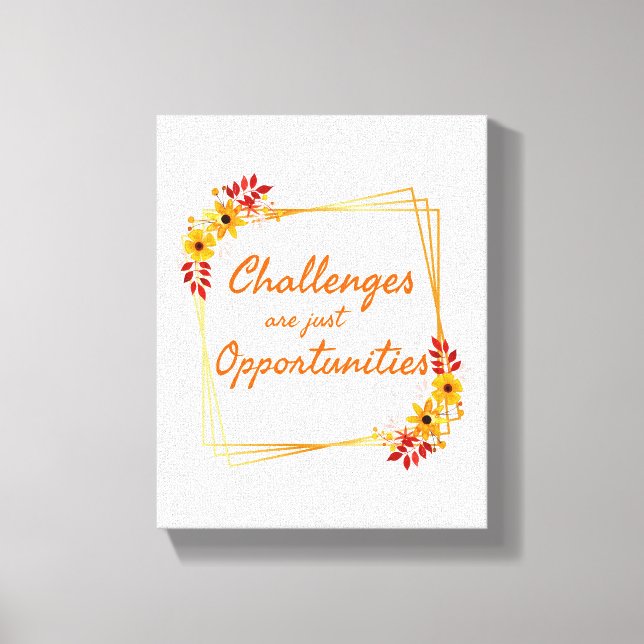 Impressão Em Tela afirmações positivas para as mulheres no trabalho (Frente)