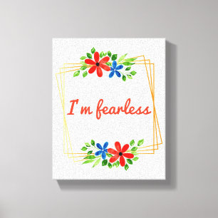 Impressão Em Tela afirmações positivas para autoamor e autocuidado