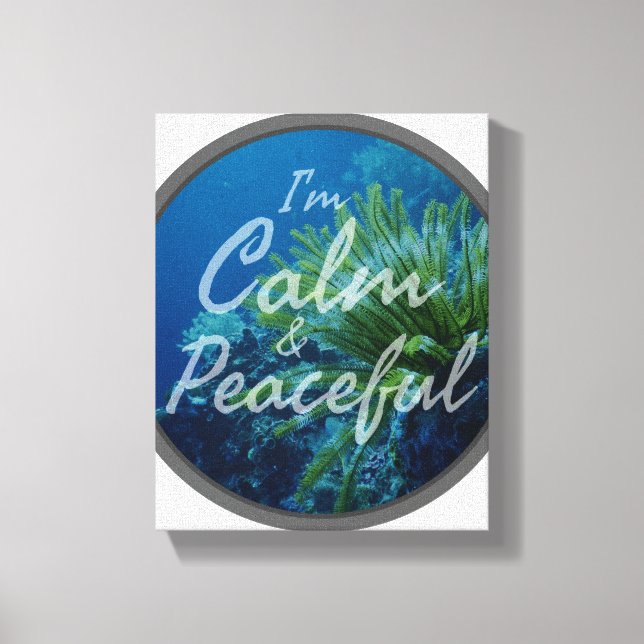 Impressão Em Tela afirmações positivas sobre autoaceitação (Frente)