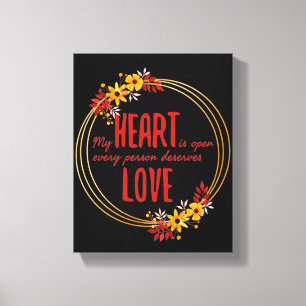 Impressão Em Tela afirmações vívidas positivas para o amor própr