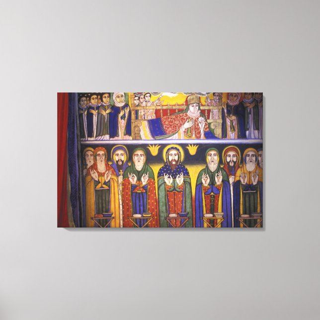 Impressão Em Tela África, Etiópia. Trabalho de arte representando ap (Frente)