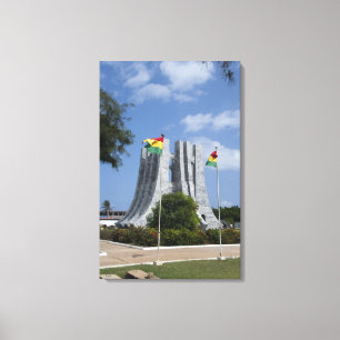Impressão Em Tela África, Gana, Acra. Mausoléu de Nkrumah, final 3