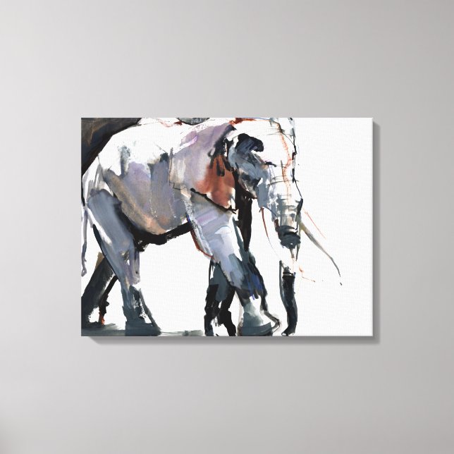 Impressão Em Tela Afro-Elefante 2012 (Frente)