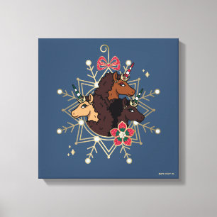 Impressão Em Tela Afro Unicorn Festivo Foliday Magical