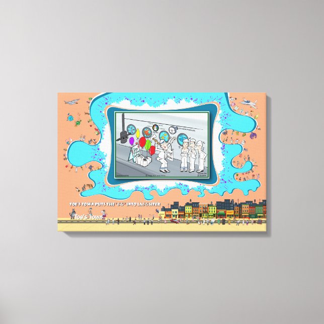 Impressão Em Tela Afundado por Surpresa | Aniversário 24x16 (Frente)