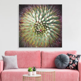 Impressão Em Tela Agave Spikes Green Fine Art Square