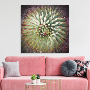 Impressão Em Tela Agave Spikes Green Fine Art Square