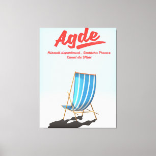 Impressão Em Tela Agde, departamento de Hérault no viagem do sul de