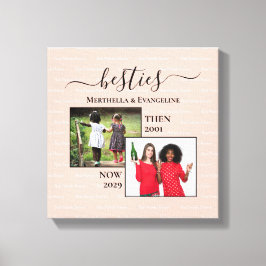 Impressão Em Tela Agora, 2 BESTIES Personalizadas de Fotografia