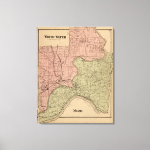 Impressão Em Tela Água branca, Miami