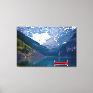Impressão Em Tela Água Lago Louise — Montanhas Rochosas Canadianas