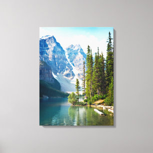Impressão Em Tela Água   Lago Moraine, Canadá