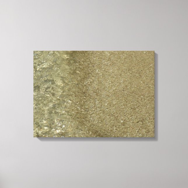 Impressão Em Tela Água na fotografia da Abstrato da Beach II (Frente)