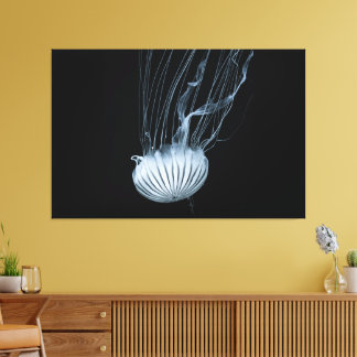 Impressão Em Tela Água-viva em tela envolta de 152 cm x 102 cm