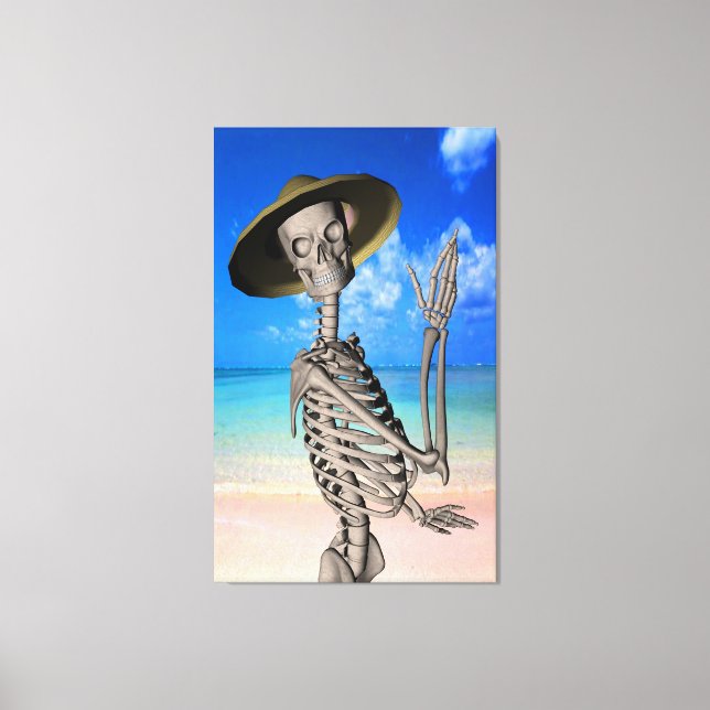 Impressão Em Tela Aguardando o Verão (Frente)