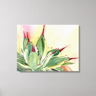 Impressão Em Tela Aguarela da agave por Debra Lee Baldwin