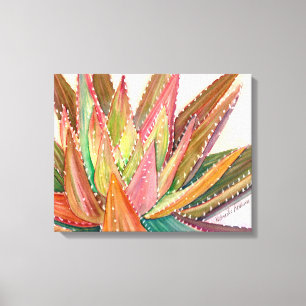Impressão Em Tela Aguarela dos nobilis do aloés por Debra Lee