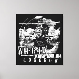 Impressão Em Tela AH-64D Apache Longbow