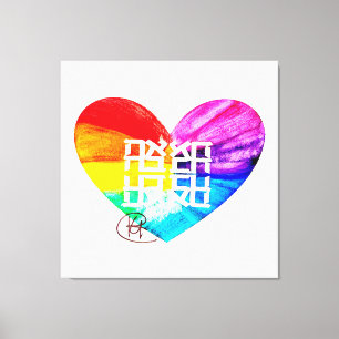 Impressão Em Tela Ahava Love Pride Art