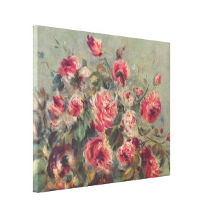 Impressão Em Tela "Ainda a vida", Rosas de Vargemont   Renoir