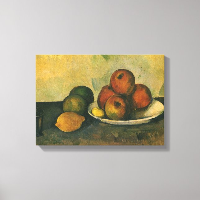 Impressão Em Tela "Ainda com as Maçãs" por Paul Cezanne (Frente)
