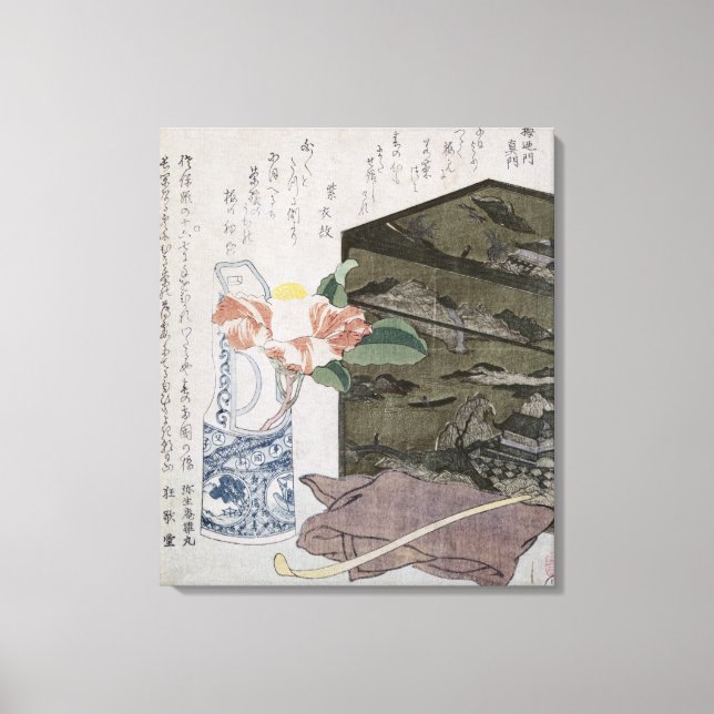 Impressão Em Tela Ainda com Camelia, c.1820 (Frente)