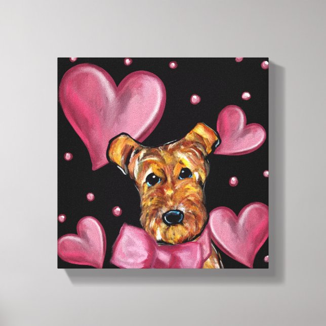 IMPRESSÃO EM TELA AIREDALE TERRIER (Frente)