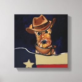 IMPRESSÃO EM TELA AIREDALE TERRIER