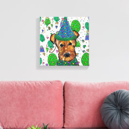 IMPRESSÃO EM TELA AIREDALE TERRIER