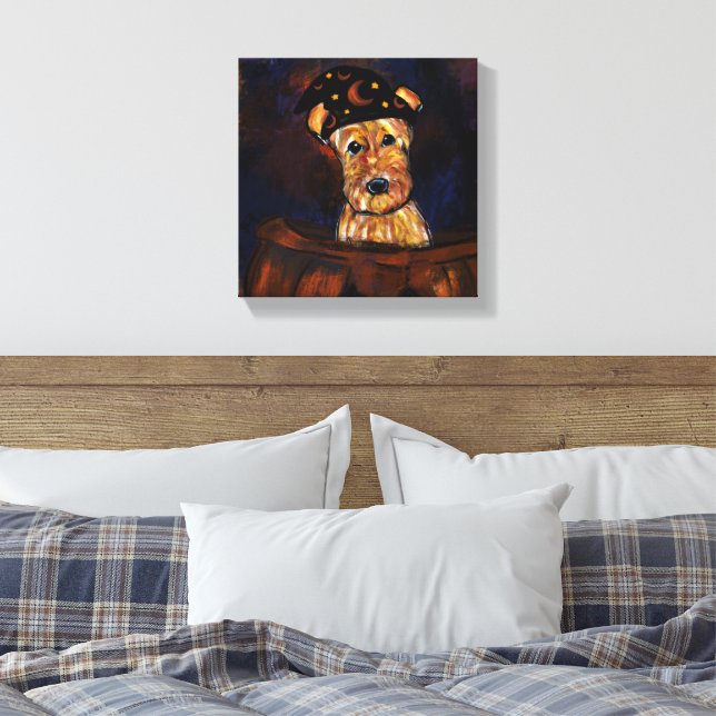 IMPRESSÃO EM TELA AIREDALE TERRIER (Insitu(Quarto))