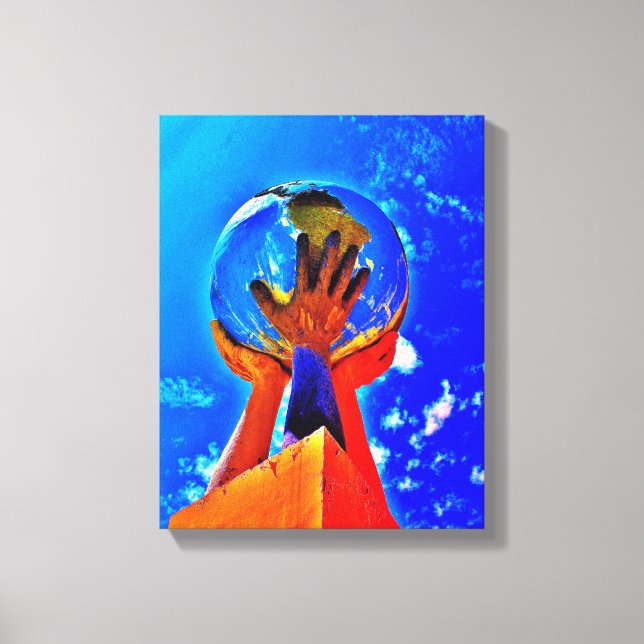 Impressão Em Tela Ajuda às Mãos II (Frente)