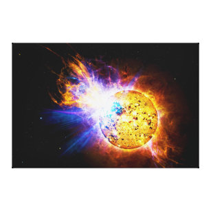 Impressão Em Tela Alargamento solar da laca da estrela EV Lacertae
