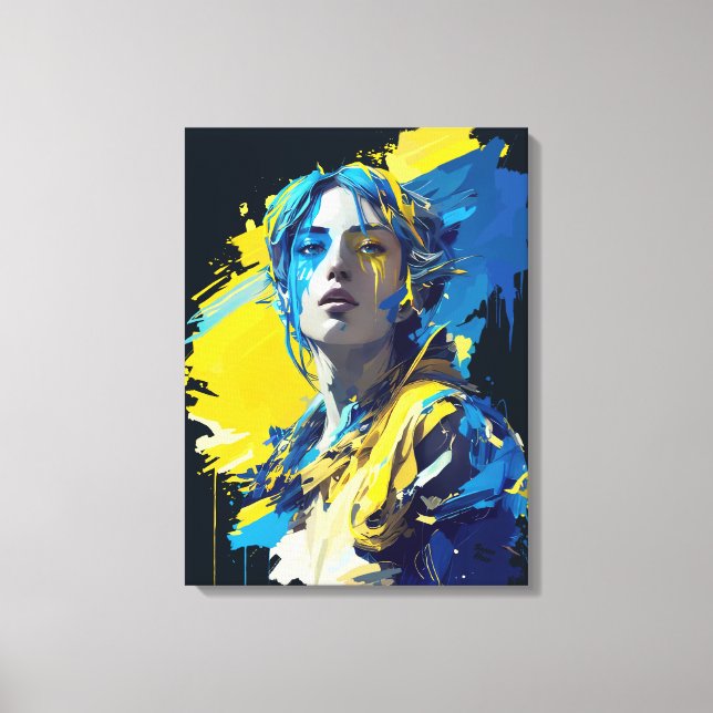 Impressão Em Tela Alarme "Ucrânia". Chorem. Dor. (Frente)