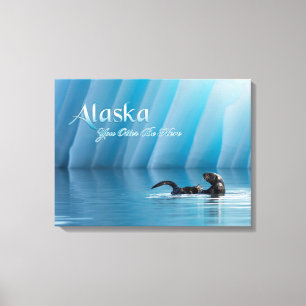 Impressão Em Tela Alaska-você lontra esteja aqui