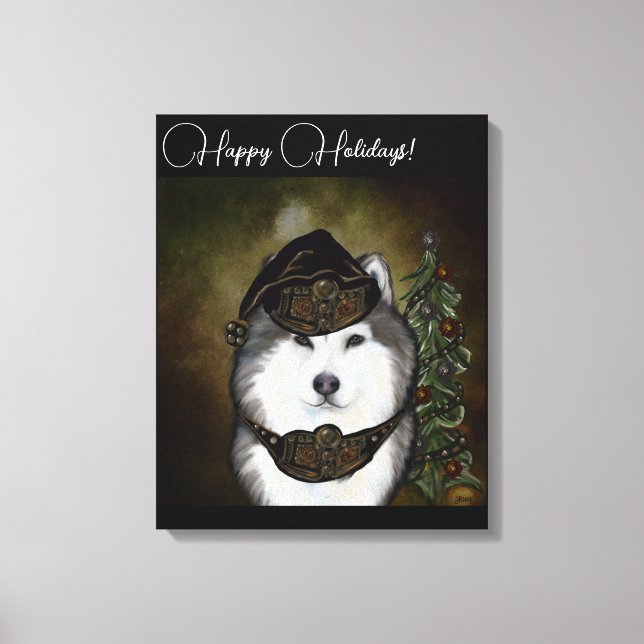 Impressão Em Tela Alaskan Malamute (Frente)