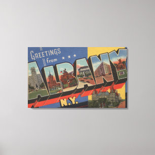 Impressão Em Tela Albany, New York - grandes cenas 2 da letra