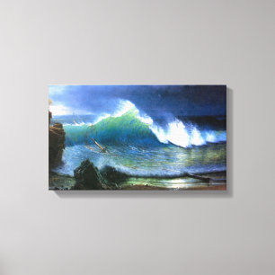 Impressão Em Tela Albert Bierstadt - a costa do mar de turquesa