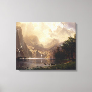 Impressão Em Tela Albert Bierstadt - entre a serra Nevada