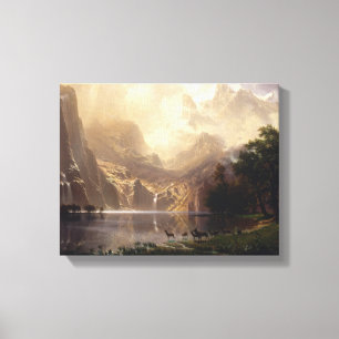 Impressão Em Tela Albert Bierstadt - entre a serra Nevada