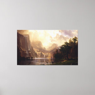 Impressão Em Tela Albert Bierstadt - entre a serra Nevada, Califo