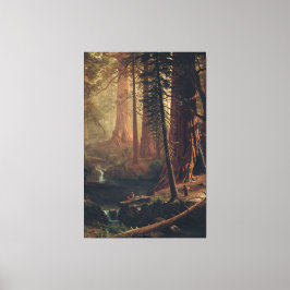 Impressão Em Tela Albert Bierstadt Giant Redwood Trees da Califórnia