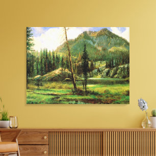 Impressão Em Tela Albert Bierstadt - Montanhas de Sierra Nevada,
