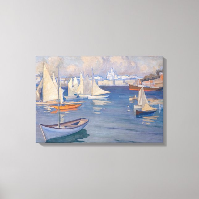 Impressão Em Tela Albert Edelsense - porto em Helsínquia (Frente)