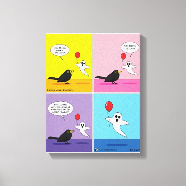 Impressão Em Tela Alcançar a banda desenhada de objetivos opostos (Frente)