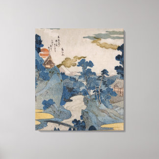 Impressão Em Tela Aldeia de Montanha Japonesa