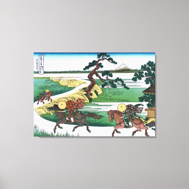 Impressão Em Tela Aldeia de Sekiya no rio Sumida (Frente)