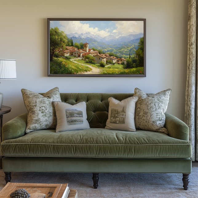 Impressão Em Tela Aldeia Europeia Picturesca (European Village Artwork)