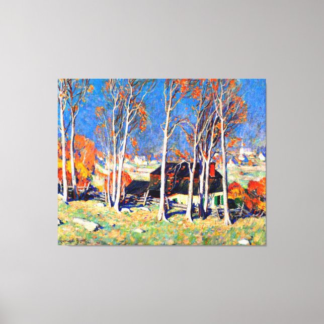 Impressão Em Tela Aldeia Gagnon - Solitário no Santo Laurence (Frente)