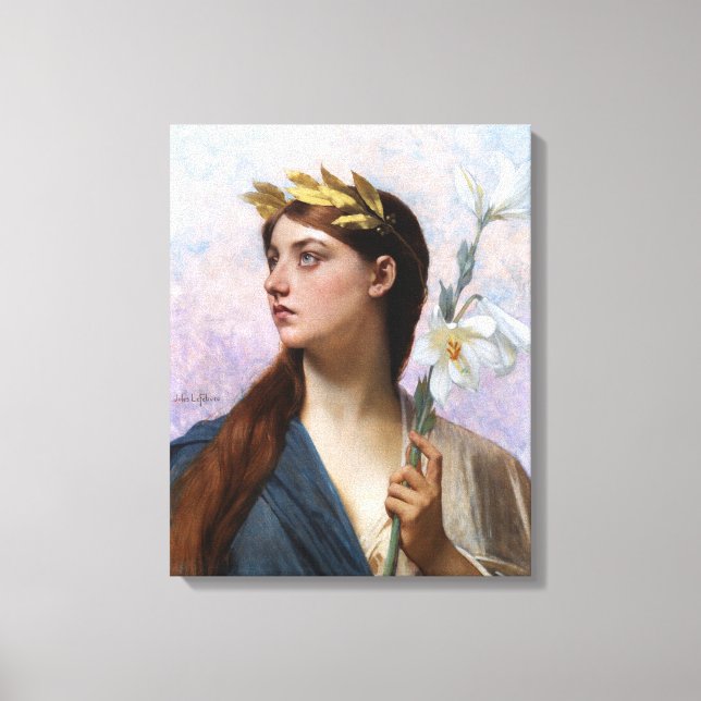 Impressão Em Tela Alegoria de vitória de Jules Joseph Lefebvre (Frente)