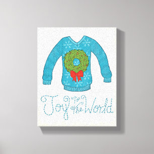 Impressão Em Tela Alegria ao mundo - camisola de Apple selvagem   do